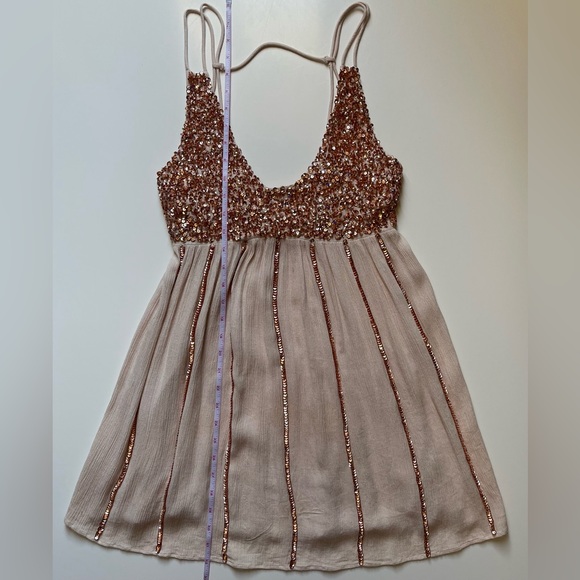 Free People Glitter Girl Mini Slip Dress - Picture 7 of 8